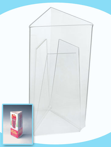 1/3 A4 Acrylic Table Menu Holder - 3 Faces