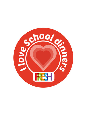 School Meals Stickers - I love school dinners