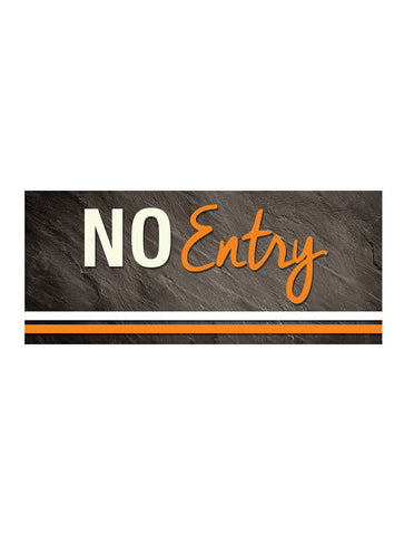 Graphite - No Entry Sign