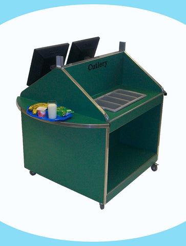 Academy Unit with Cutlery Section Sides, 2 Tray Slides and Facility for Fingerprint Recognition