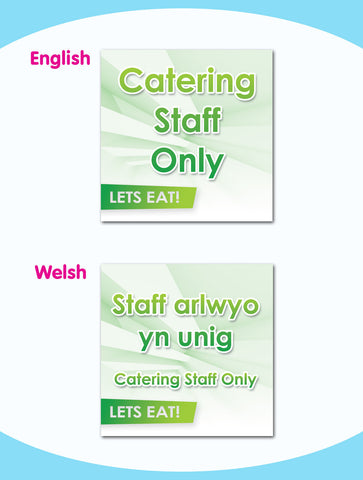 Catering Staff Only Board - Style 7
