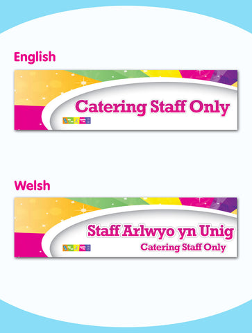 Catering Staff Only Board - Style 4