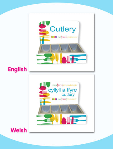 Cutlery Tray Front and Back Branding - Style 2