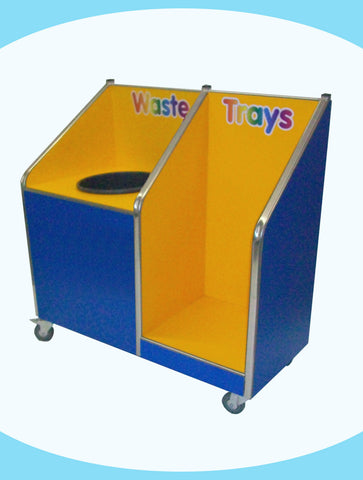 Juniors - Single Recycle Unit - 20ltr Bin - with Tray Return