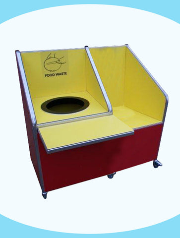 Juniors - Single Recycle Unit - 72ltr Bin - with Tray Return