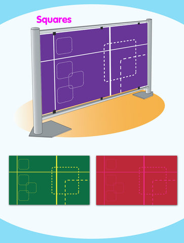 Queueing Barrier - Single Colour Squares
