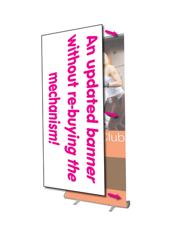 Economy Roll Up Banner - Replacement Graphic