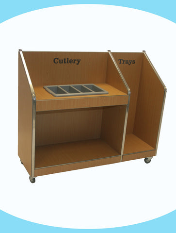Senior Mobile Cutlery Unit with tray return