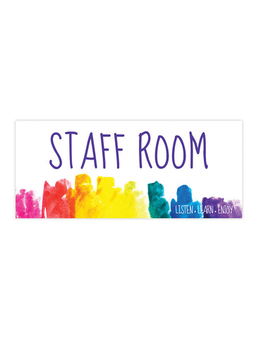 Bright and Beautiful - Staff Room Sign