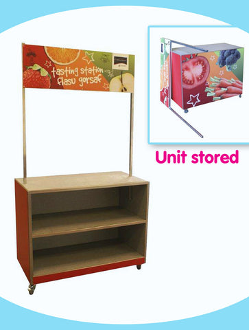 Mobile Tasting Station with Removable Banner